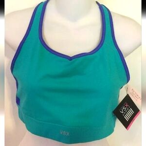 Victoria's Secret Player VSX Cross Back Sports Bra New With Tags Size Small Aqua